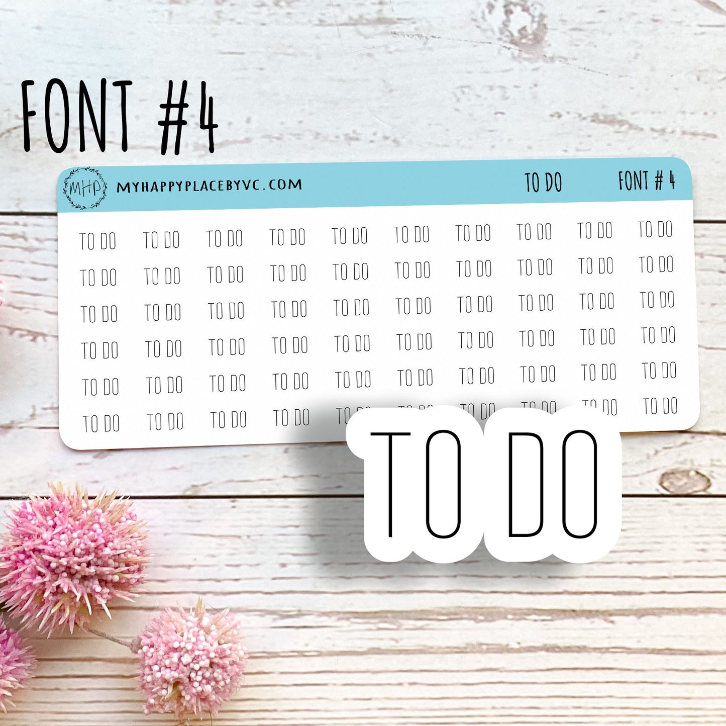 TO DO Stickers for Calendars, Bullet Journals, and  Planner || T308