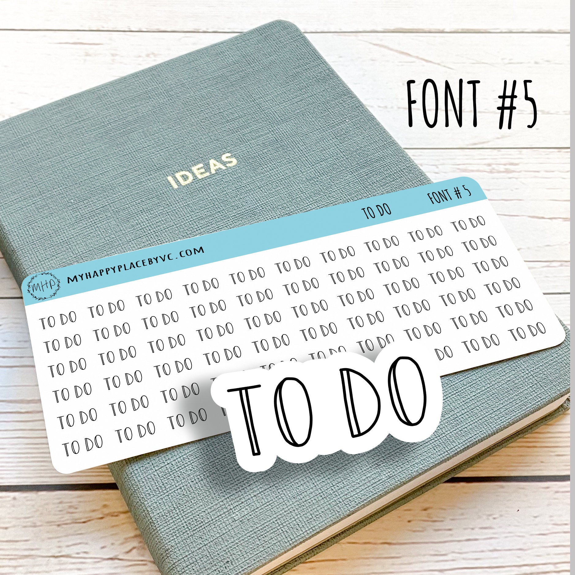 TO DO Stickers for Calendars, Bullet Journals, and  Planner || T308