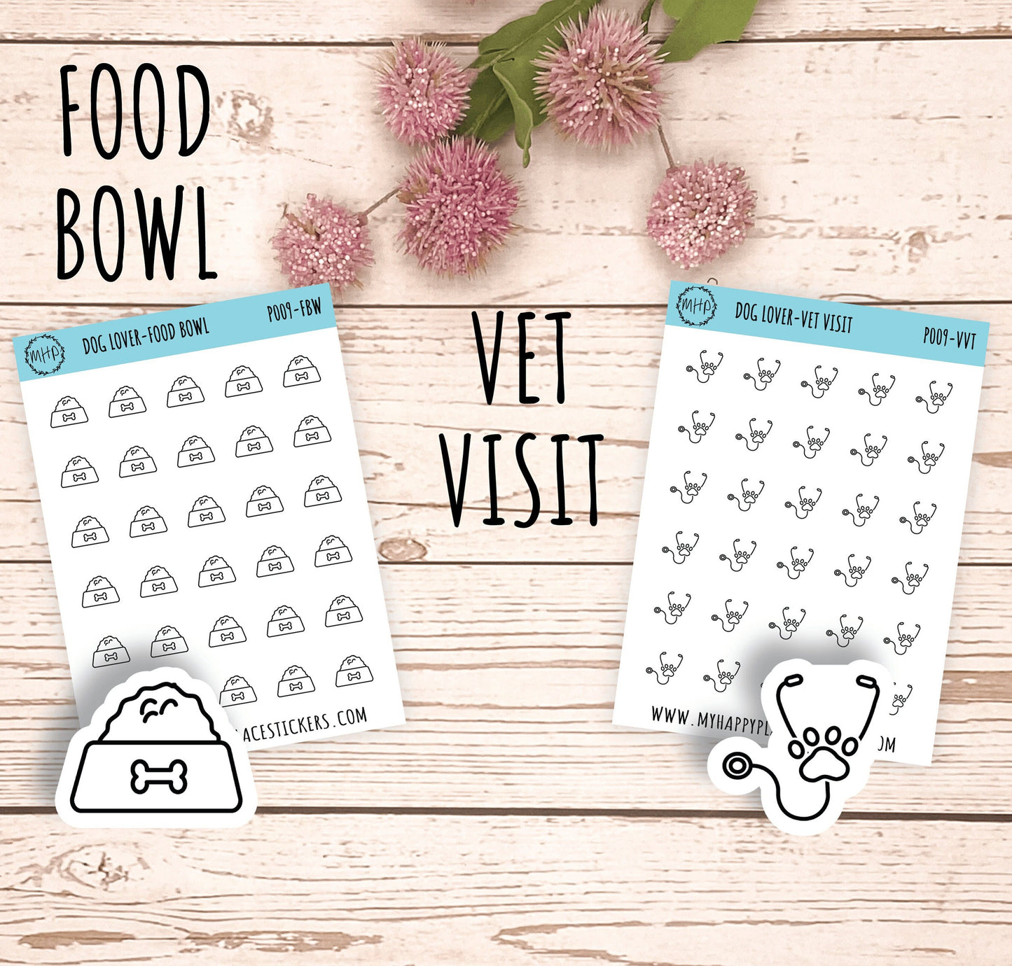 Petite Icons - DOG LOVER Deco Stickers for Planner and Bullet Journals || P002