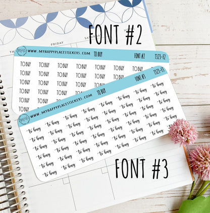 TO BUY Stickers for Calendars, Bullet Journals, and  Planner || T323