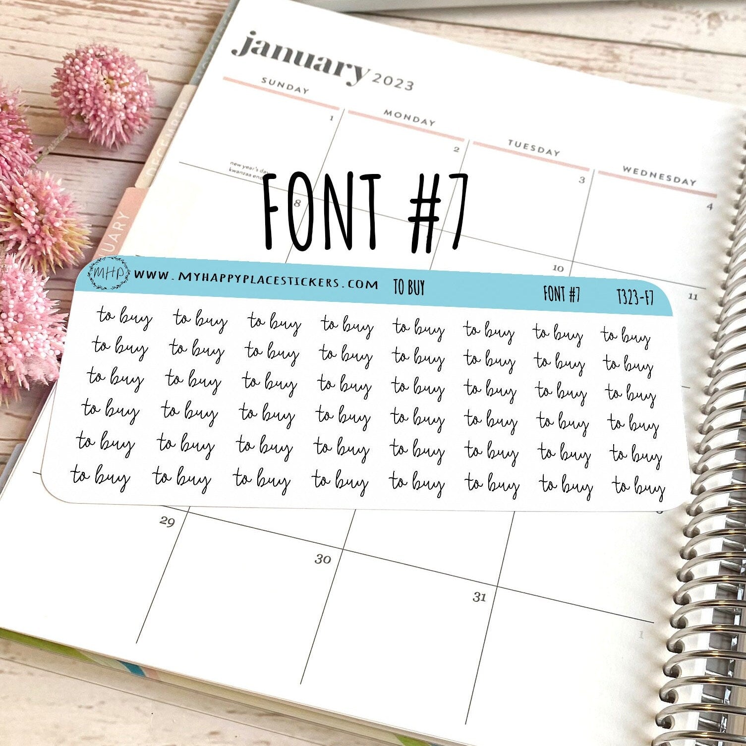 TO BUY Stickers for Calendars, Bullet Journals, and  Planner || T323