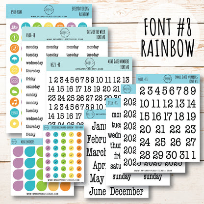 Planner Sticker Bundle Perfect for Classic Happy Planner. Transparent / Clear Stickers || B01-CM