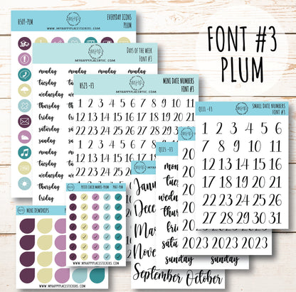 Planner Sticker Bundle Perfect for Classic Happy Planner. Transparent / Clear Stickers || B01-CM