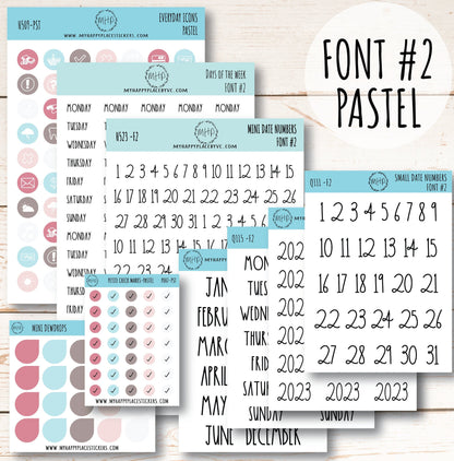 Planner Sticker Bundle Perfect for Classic Happy Planner || B01-WM