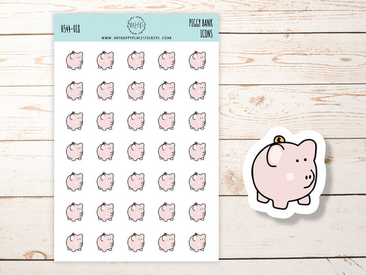 PIGGY BANK  ICON Planner Stickers || H544-018