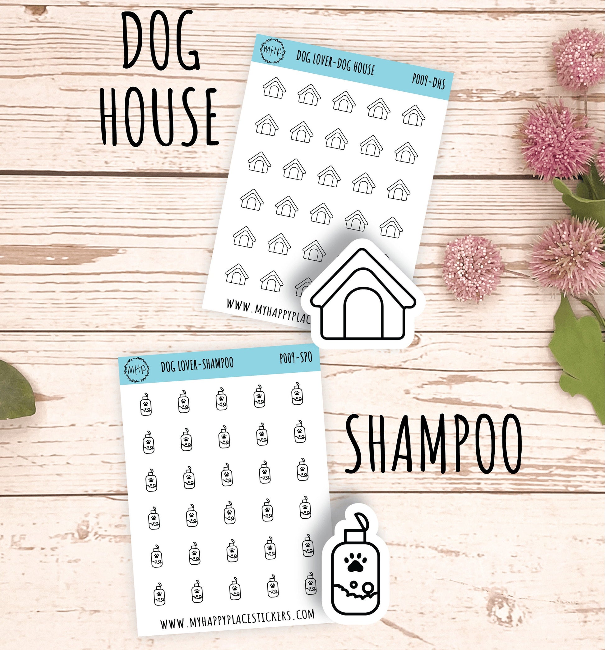 Petite Icons - DOG LOVER Deco Stickers for Planner and Bullet Journals || P002