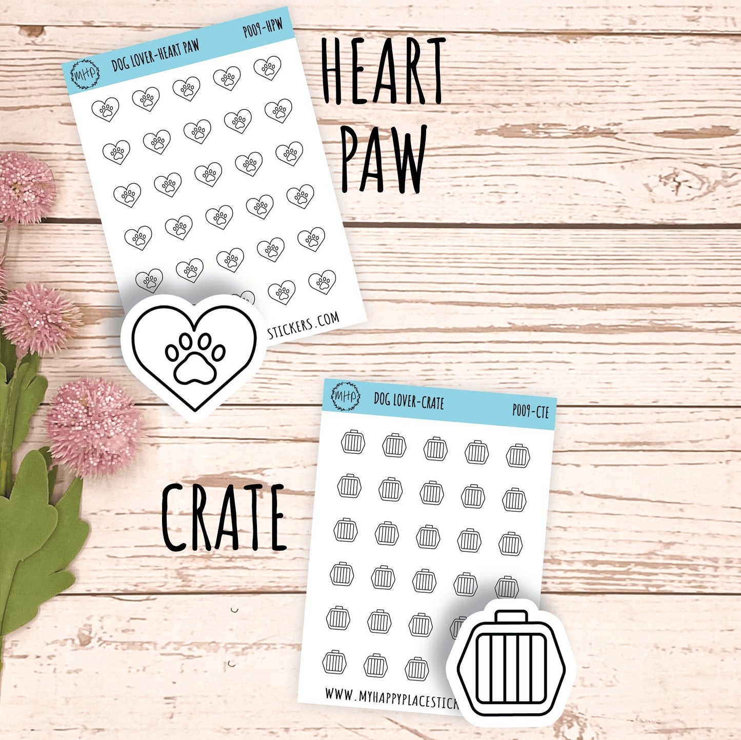 Petite Icons - DOG LOVER Deco Stickers for Planner and Bullet Journals || P002