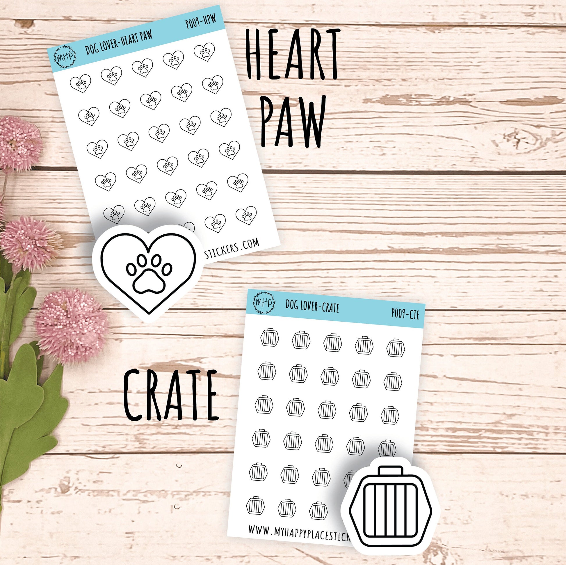 Petite Icons - DOG LOVER Deco Stickers for Planner and Bullet Journals || P002