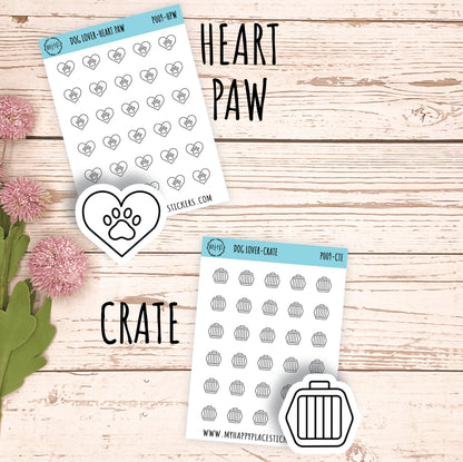 Petite Icons - DOG LOVER Deco Stickers for Planner and Bullet Journals || P002