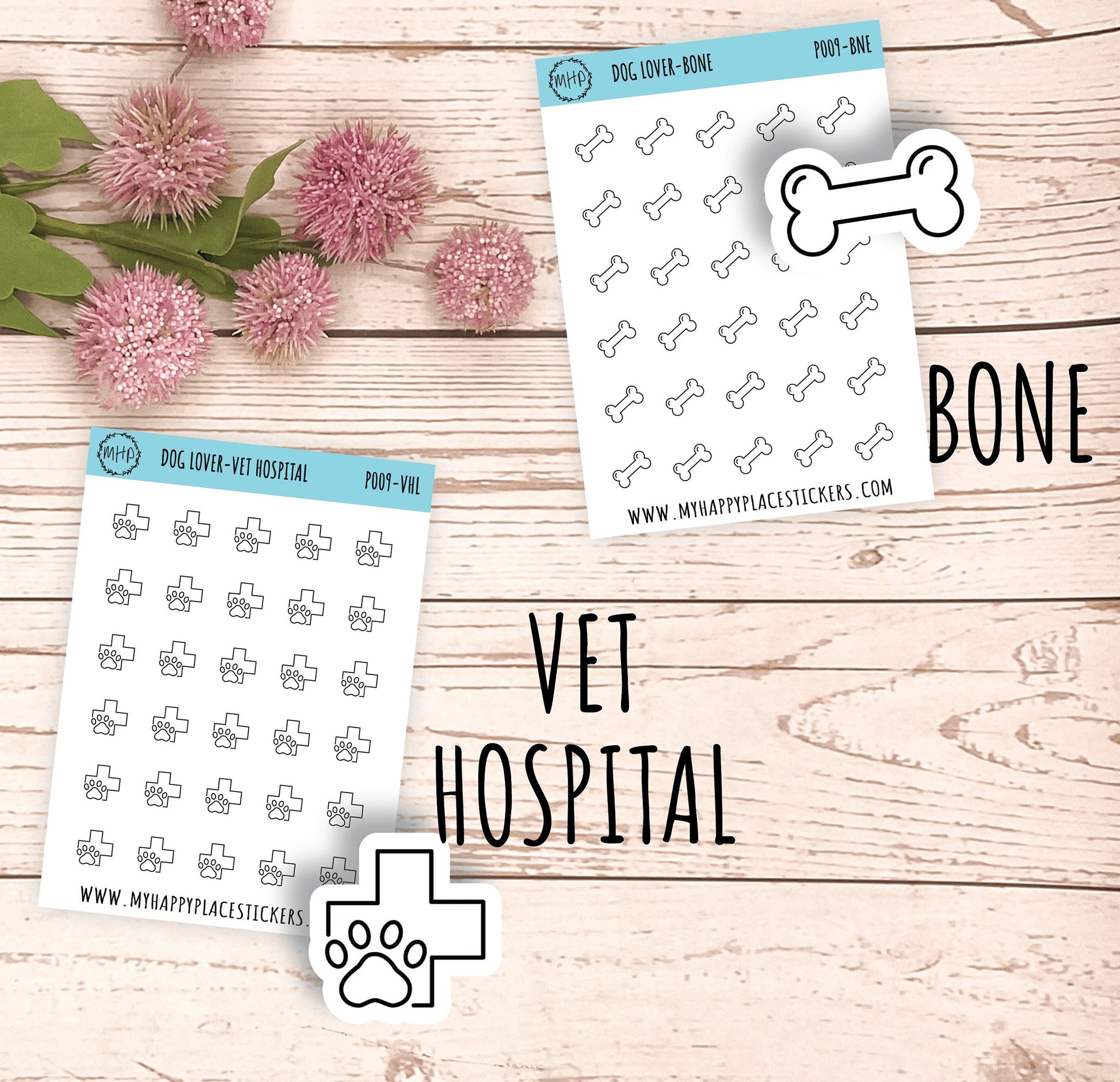 Petite Icons - DOG LOVER Deco Stickers for Planner and Bullet Journals || P002