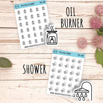 Petite Icons - SPA & YOGA Deco Stickers for Planner and Bullet Journals || P003
