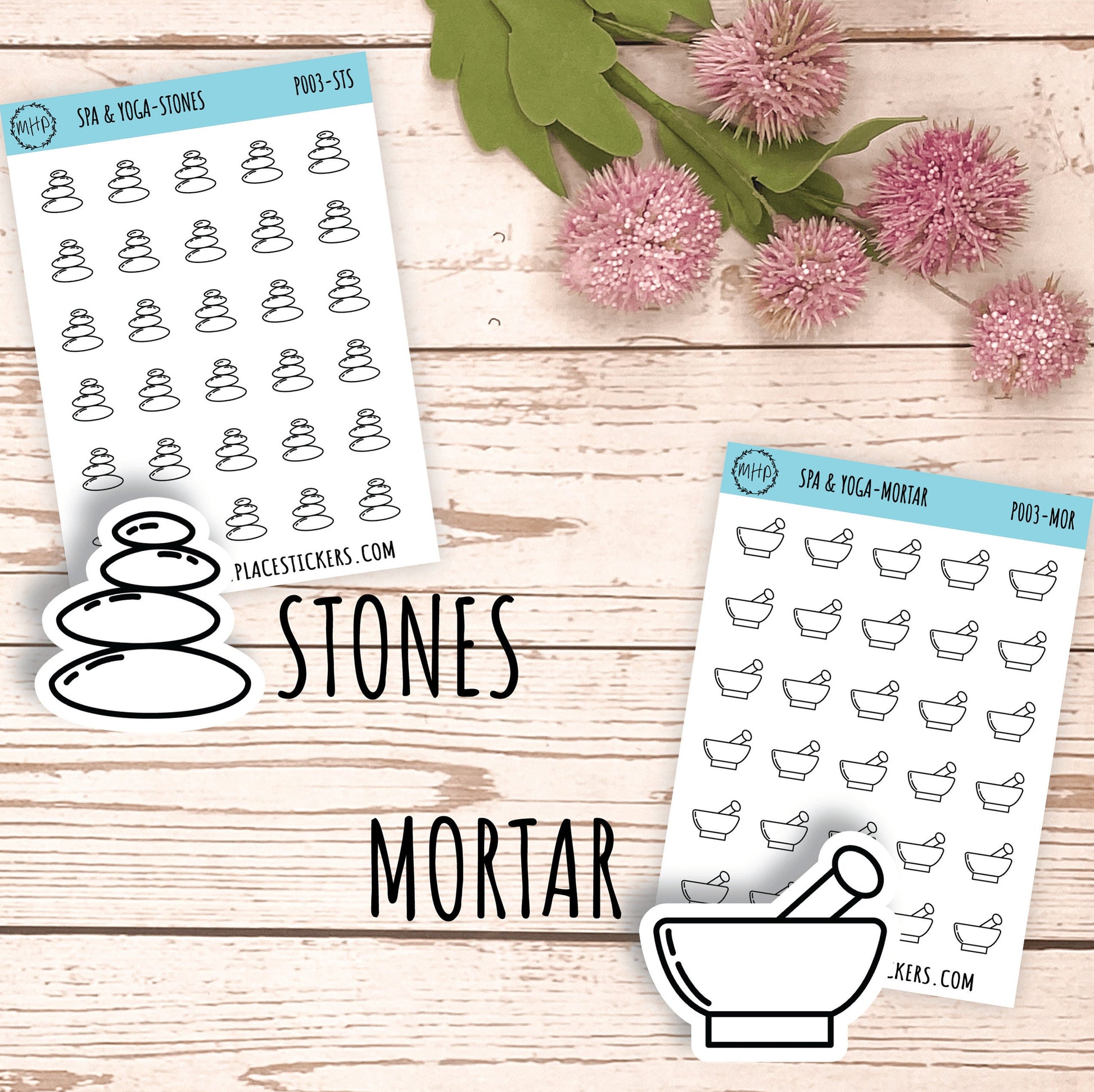 Petite Icons - SPA & YOGA Deco Stickers for Planner and Bullet Journals || P003