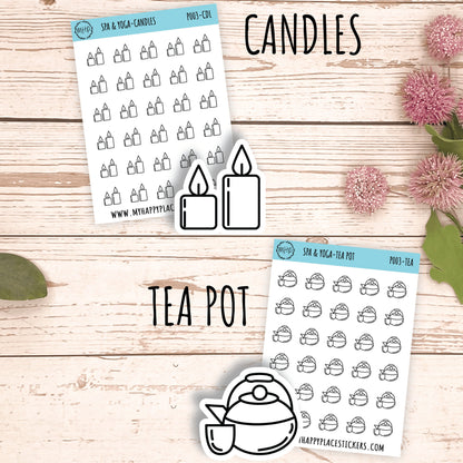 Petite Icons - SPA & YOGA Deco Stickers for Planner and Bullet Journals || P003