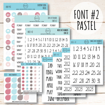 Planner Sticker Bundle Perfect for Classic Happy Planner. Transparent / Clear Stickers || B01-CM