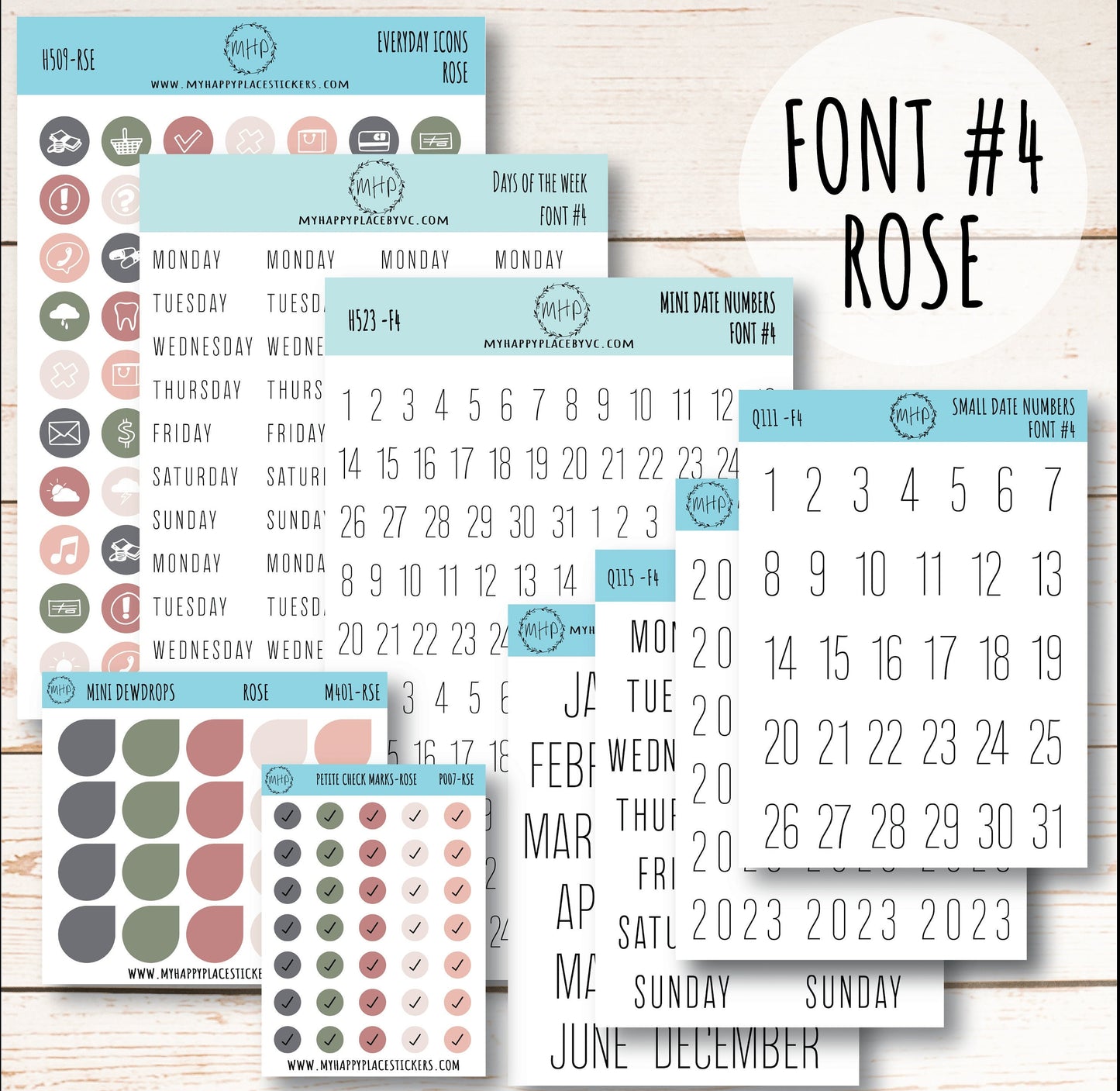 Planner Sticker Bundle Perfect for Classic Happy Planner. Transparent / Clear Stickers || B01-CM