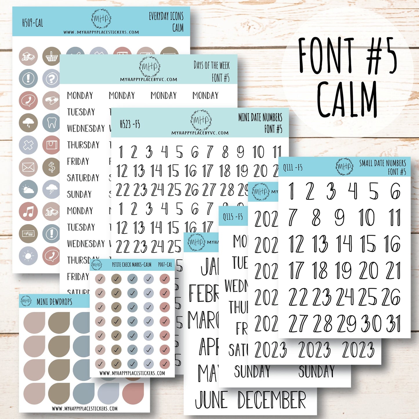 Planner Sticker Bundle Perfect for Classic Happy Planner. Transparent / Clear Stickers || B01-CM