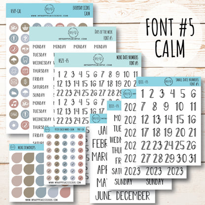 Planner Sticker Bundle Perfect for Classic Happy Planner. Transparent / Clear Stickers || B01-CM