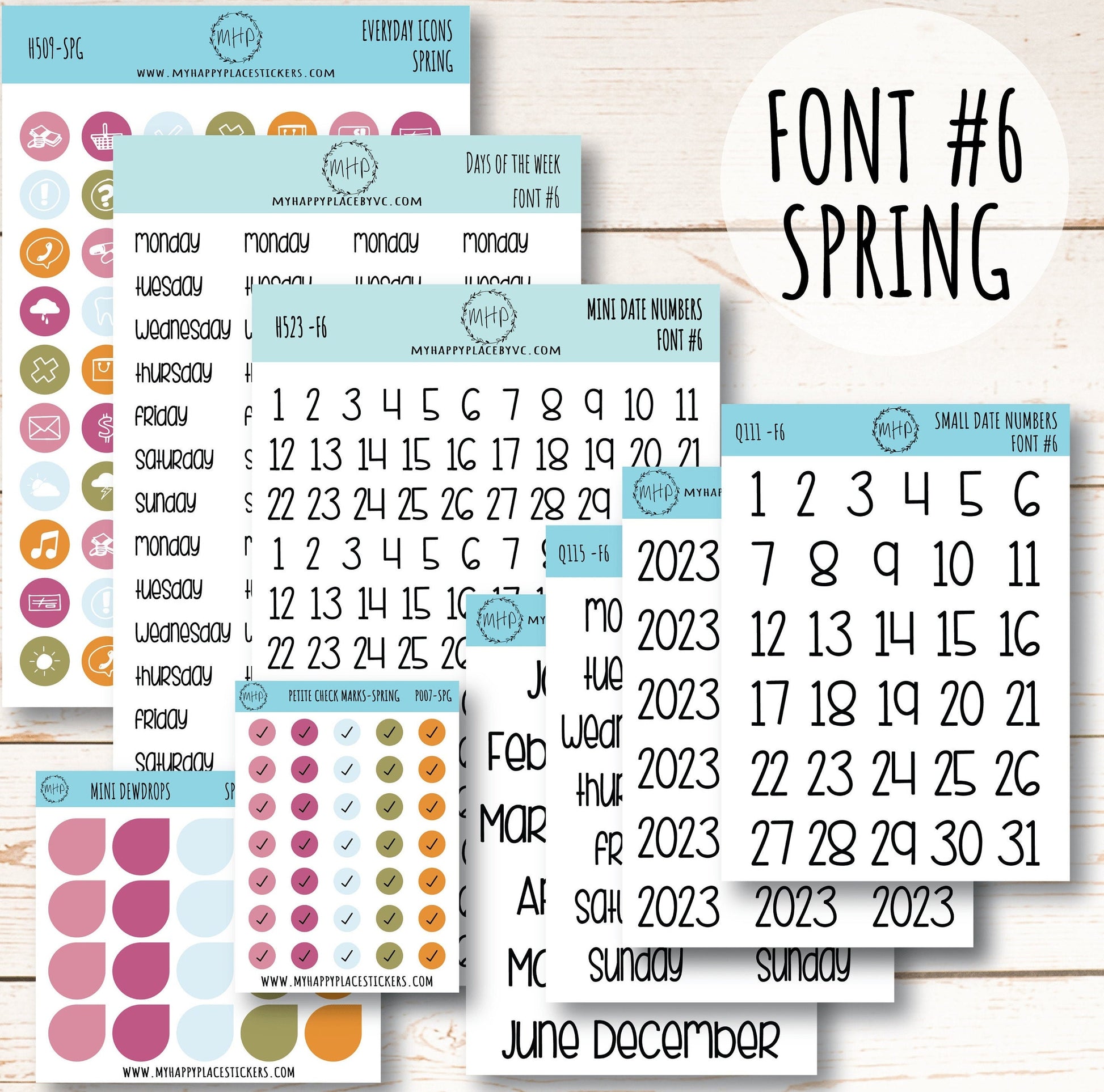 Planner Sticker Bundle Perfect for Classic Happy Planner. Transparent / Clear Stickers || B01-CM