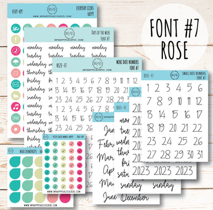 Planner Sticker Bundle Perfect for Classic Happy Planner. Transparent / Clear Stickers || B01-CM