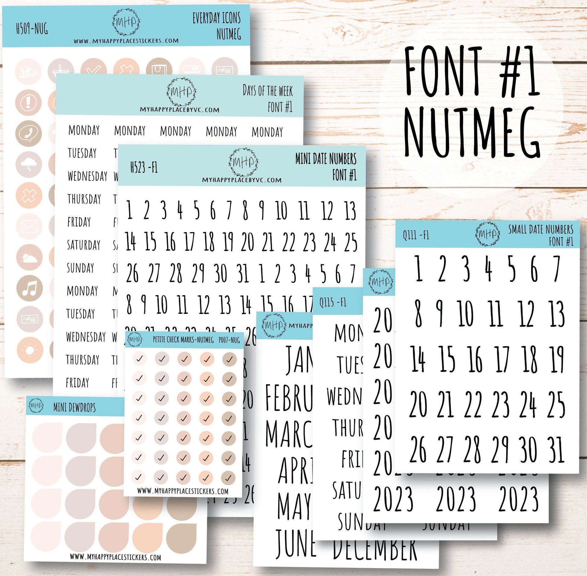 Planner Sticker Bundle Perfect for Classic Happy Planner || B01-WM