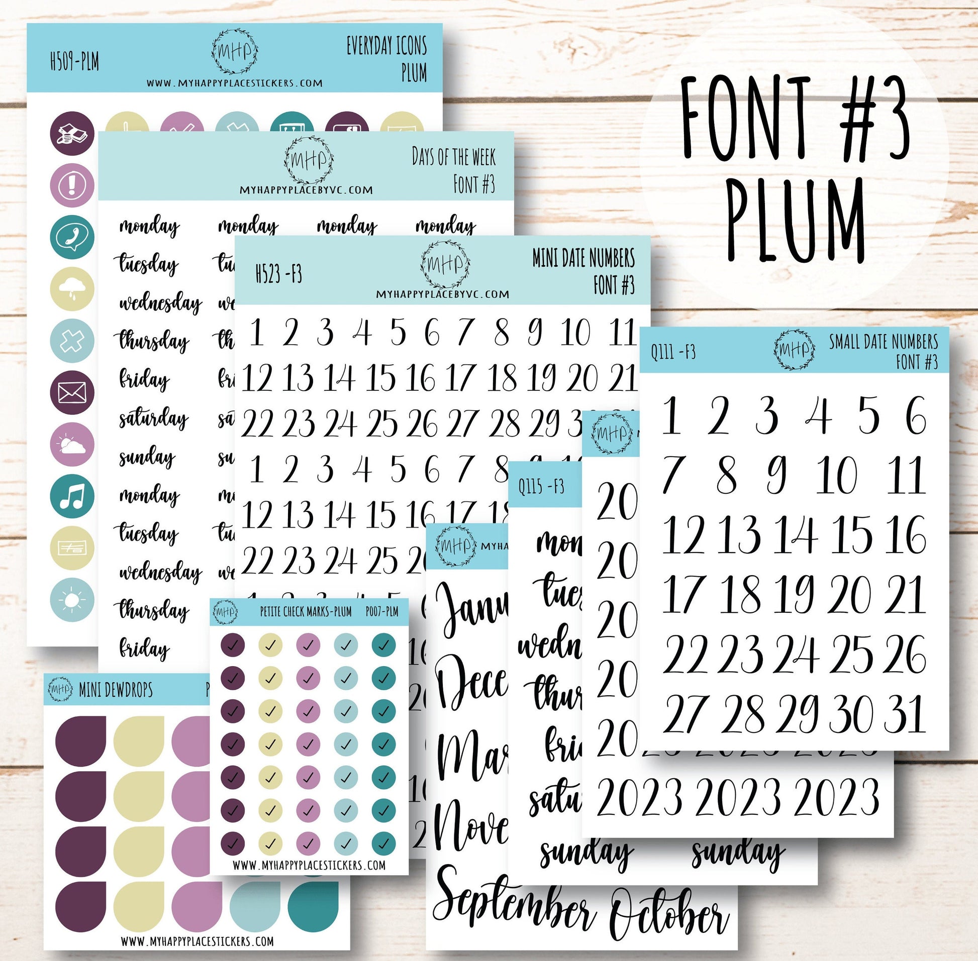 Planner Sticker Bundle Perfect for Classic Happy Planner || B01-WM