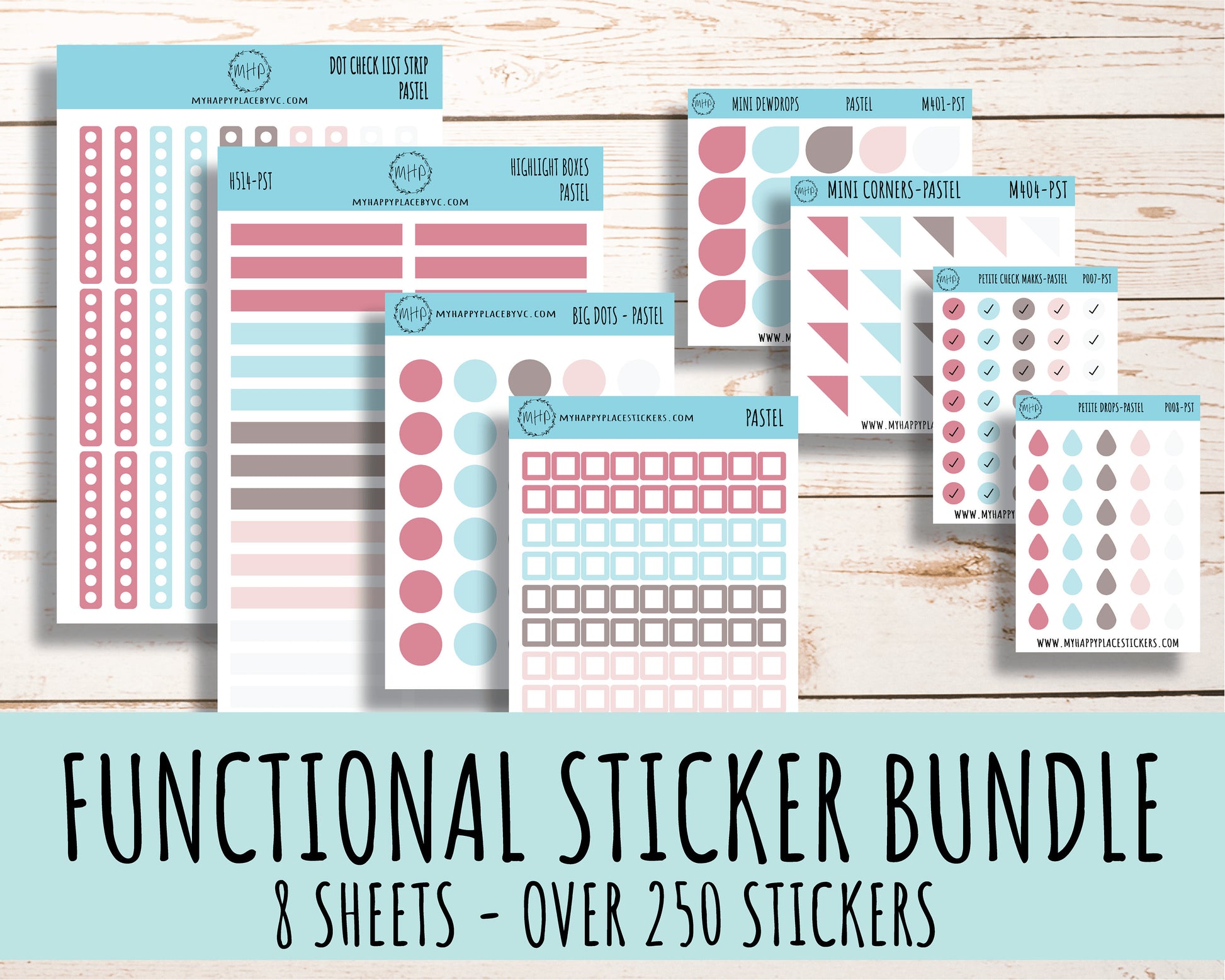 Functional Planner Sticker Bundle || B02