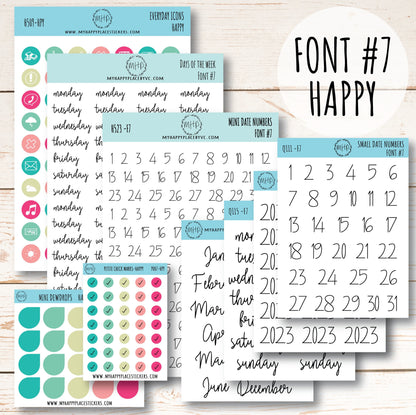 Planner Sticker Bundle Perfect for Classic Happy Planner || B01-WM