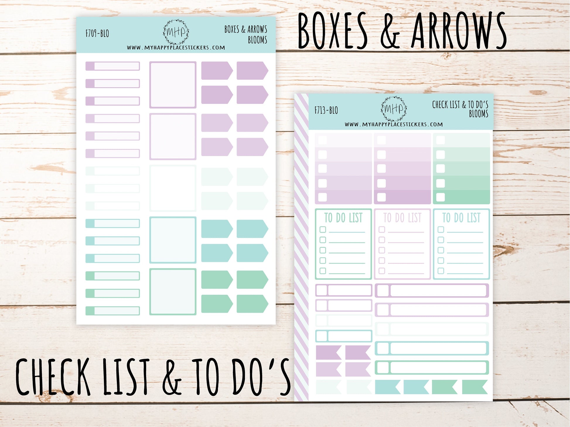 Weekly Kit Sheets "BLOOM". Stickers for 7X9 Planners and Bullet Journals