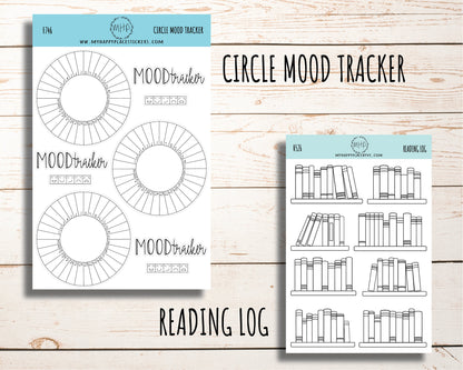 Tracking Stickers for Planners and Bullet Journals. Sticker Bundle || B03