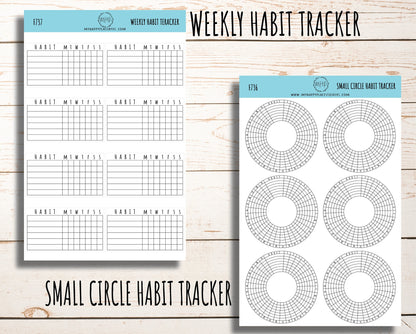 Tracking Stickers for Planners and Bullet Journals. Sticker Bundle || B03