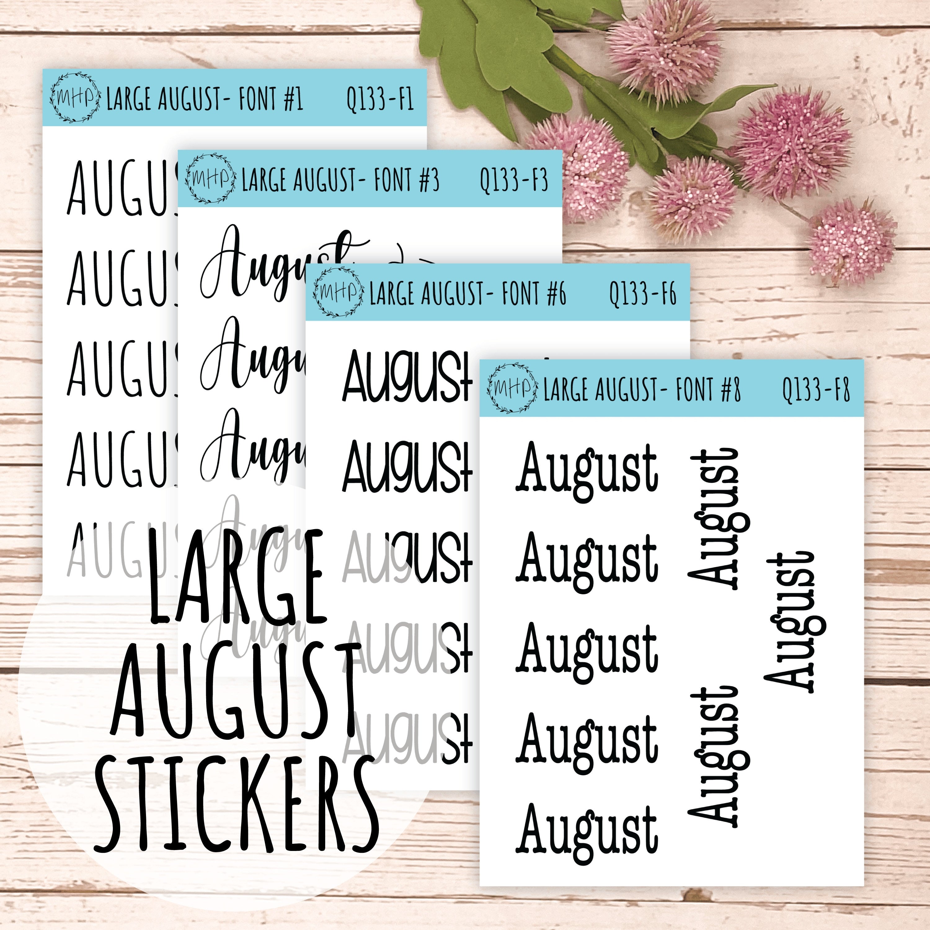 Months – My Happy Place Stickers