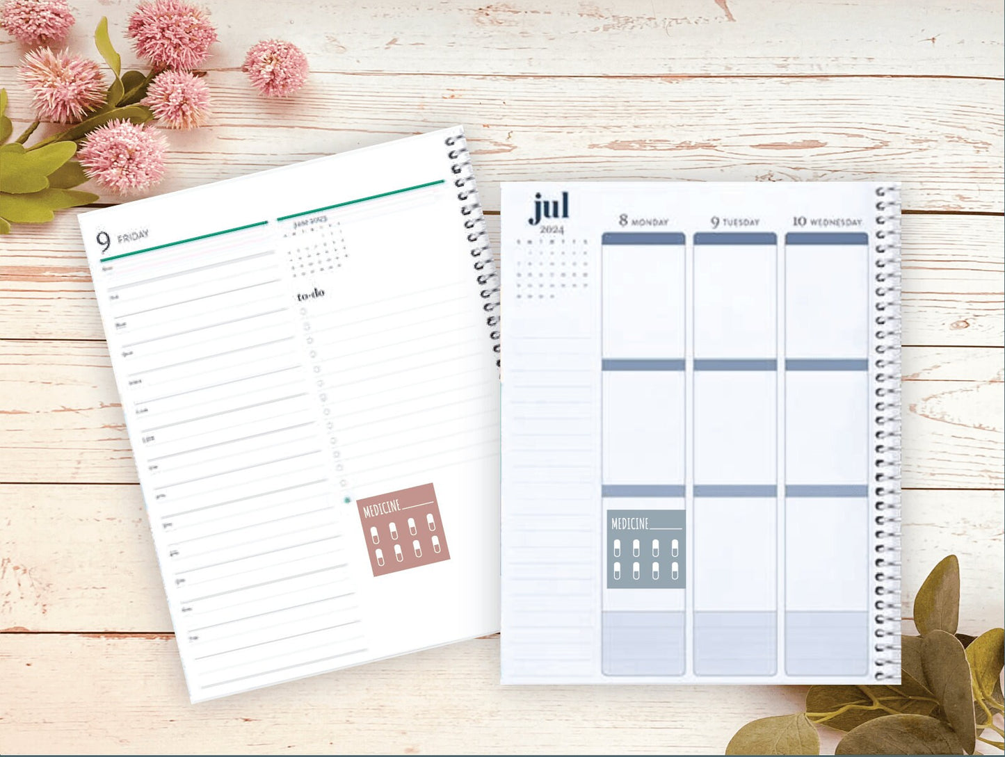 Daily Medicine Tracker. Stickers for Planners and Bullet Journals. Habit Tracker Stickers || F772