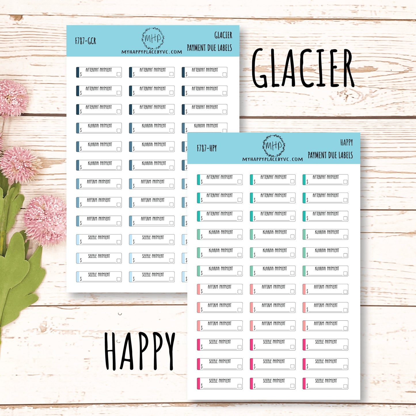 Payment Due Labels. Planner Stickers.Organization and Budgeting Stickers || F787
