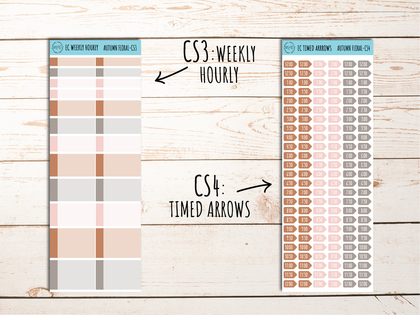Erin Condren 7x9 Coordinating Planner Sticker Sheets.OCTOBER "Autumn Fall". Add-On Sticker Sheets || AF-CS