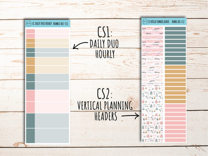 Erin Condren 7x9 Coordinating Planner Sticker Sheets. DECEMBER "Sweet & Merry". Add-On Sticker Sheets || SM-CS