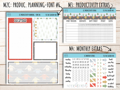 Erin Condren 7x9 Monthly Kit. DECEMBER "Tis the Season" || TS-M