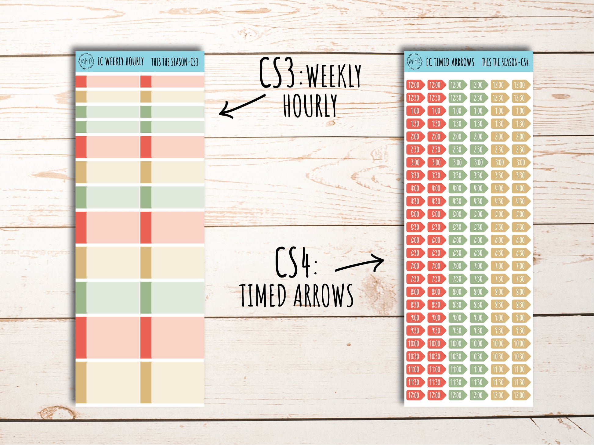 Erin Condren 7x9 Coordinating Planner Sticker Sheets. DECEMBER "Tis the Season". Add-On Sticker Sheets || TS-CS