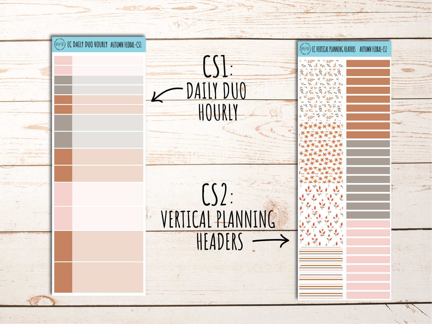 Erin Condren 7x9 Coordinating Planner Sticker Sheets.OCTOBER "Autumn Fall". Add-On Sticker Sheets || AF-CS