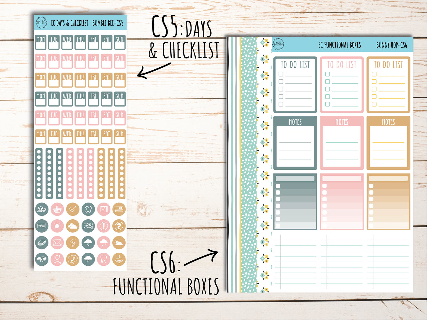 Erin Condren 7x9 Coordinating Planner Sticker Sheets. DECEMBER "Sweet & Merry". Add-On Sticker Sheets || SM-CS