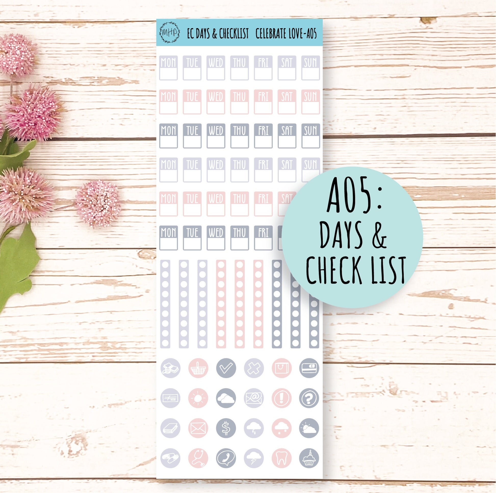 Add Ons Stickers for 7x9 Planners. FEBRUARY Valentines Day Stickers "Celebrate Love" || CL-AO
